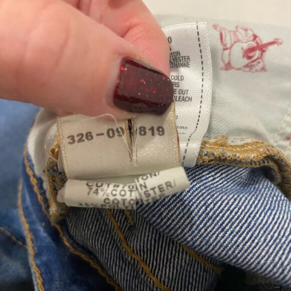 True Religion Straight Leg Jeans Low Rise Size 27 - Picture 10 of 14